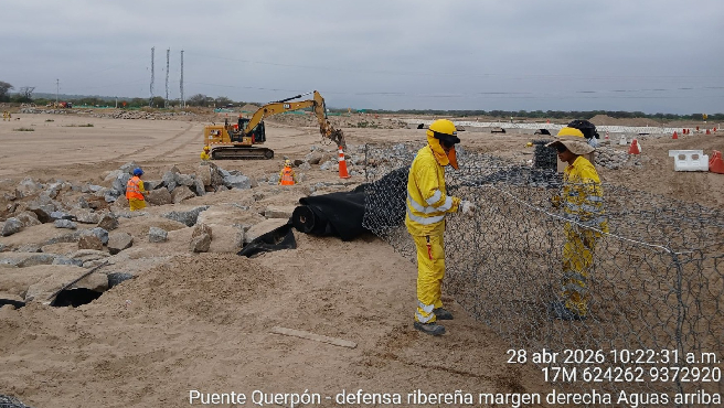 Construcción del puente Querpón