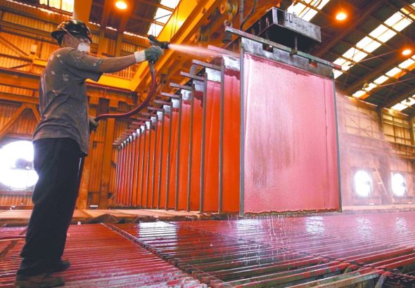 cobre y manufactura
