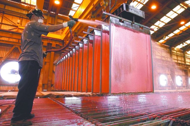 cobre y manufactura