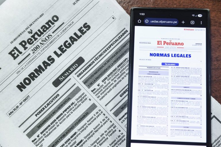Perú.- Estas son las normas legales más importantes del miércoles 15 de julio de 2026