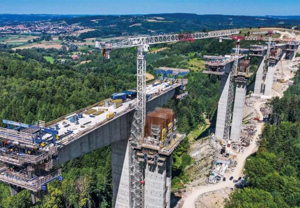 Doka apoya la construcción del viaducto más alto de Polonia