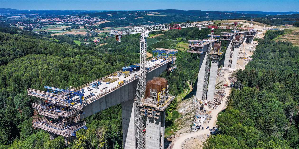 Doka apoya la construcción del viaducto más alto de Polonia