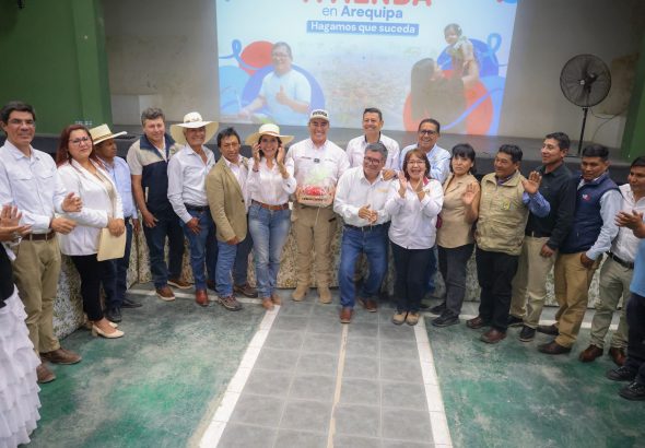 Ministro de Vivienda impulsa proyectos de agua y saneamiento en Arequipa mediante obras por impuestos