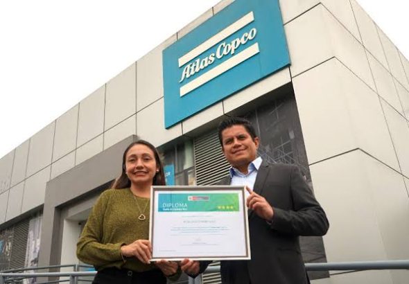 Atlas Copco obtiene la Cuarta Estrella de la Huella de Carbono Perú, el máximo reconocimiento en sostenibilidad otorgado por el MINAM